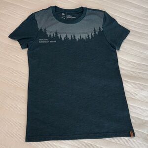 tentree Capilano Bridge Dark Teal Tee